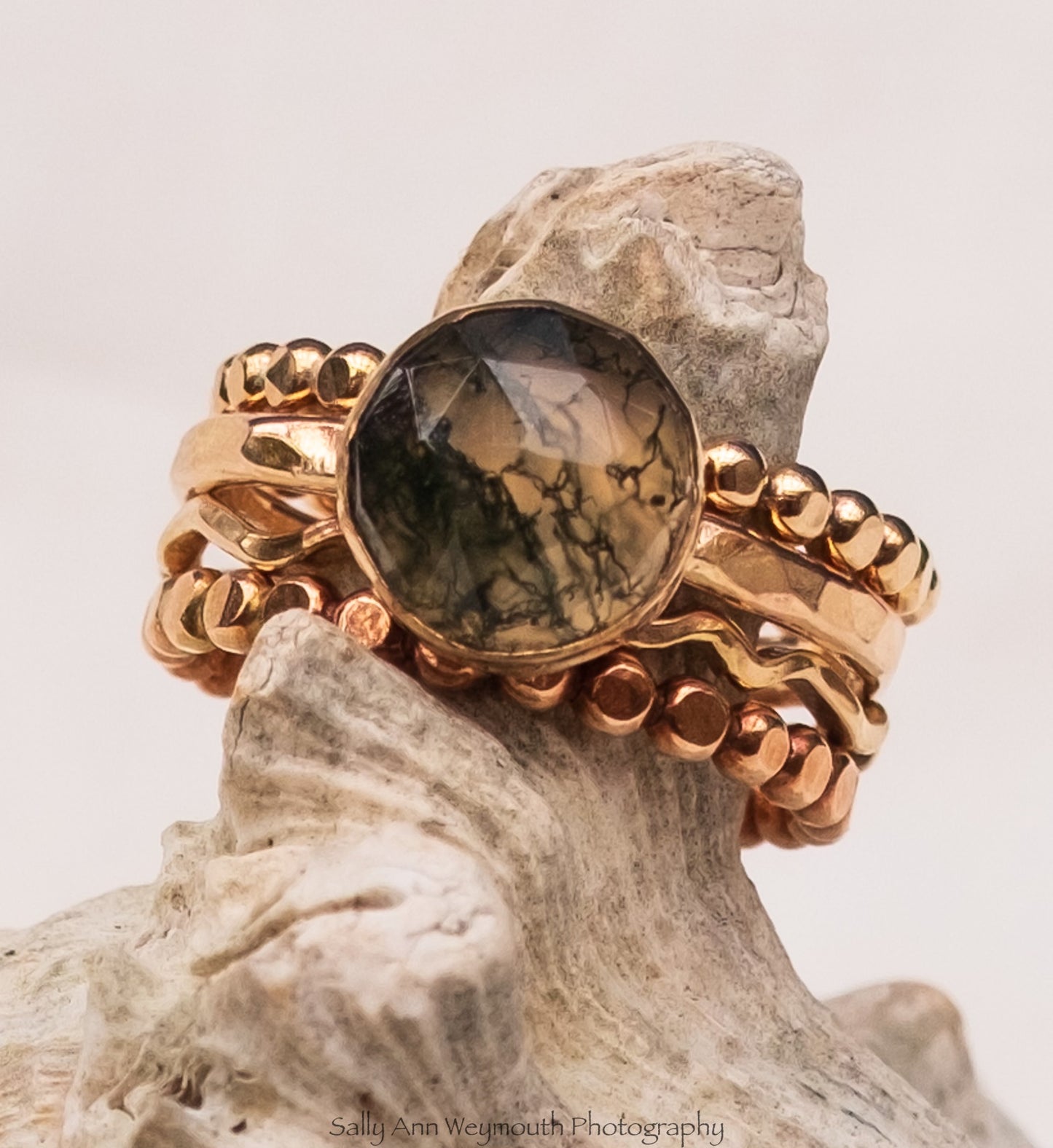 Moss Agate ring