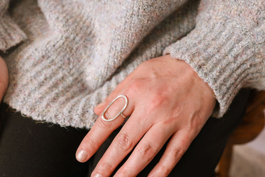 Saddle textured rings