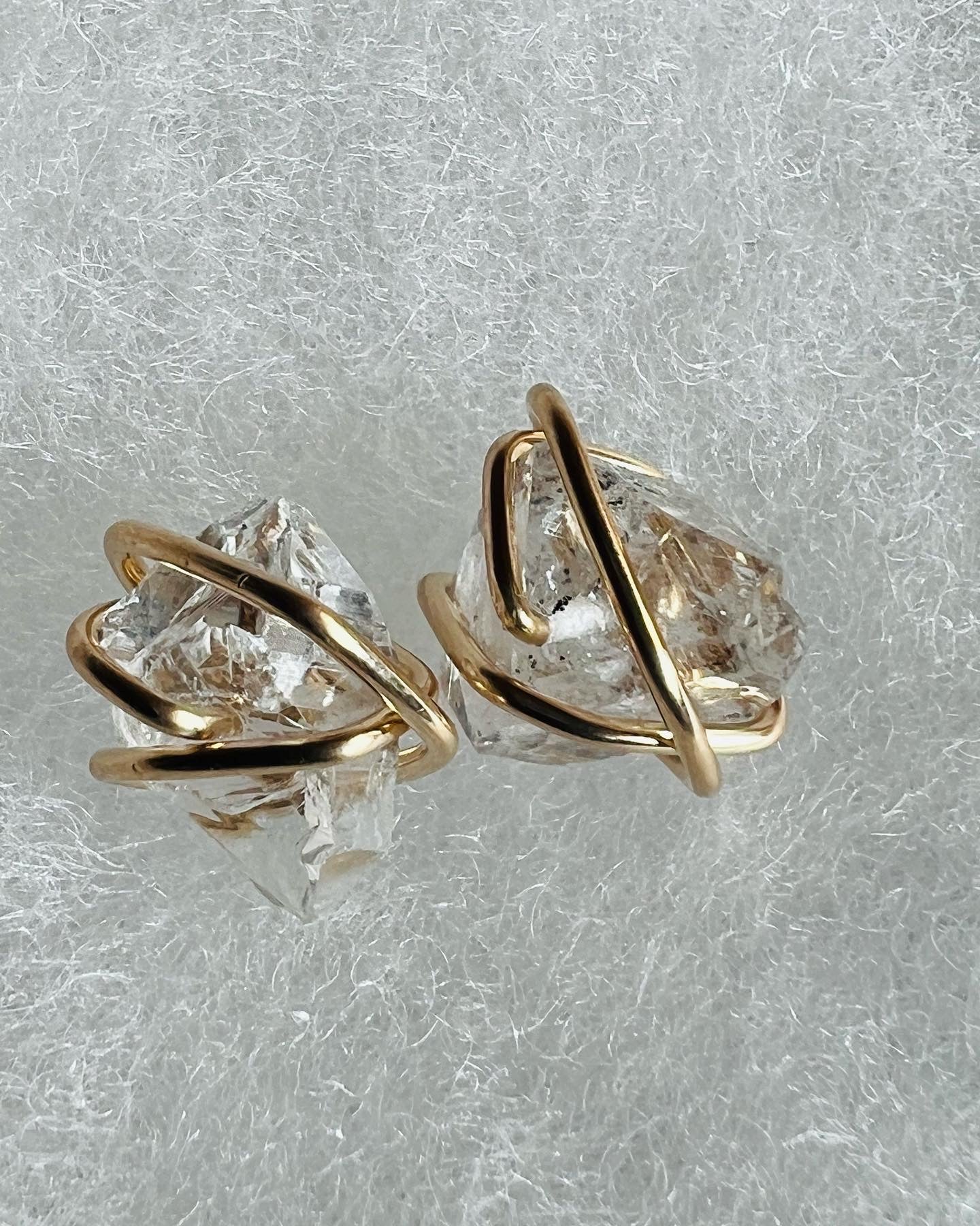 Herkimer Diamond studs